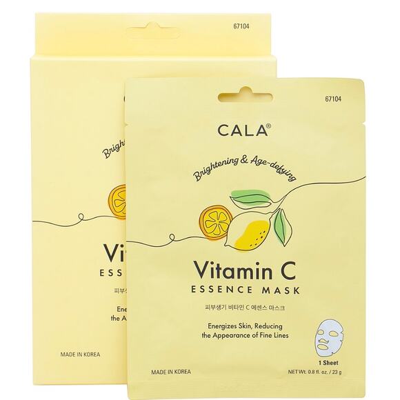 K-Care Cala Vitamin C Essence*5 Sheet Masks*5 masks*Age-Defying*Korean skincare - Picture 1 of 2